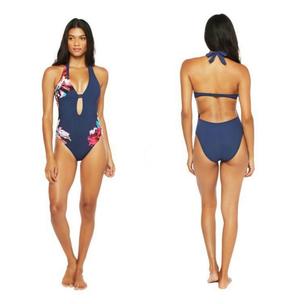 Kenneth Cole Romance Plunge One Piece Swimsuit XL